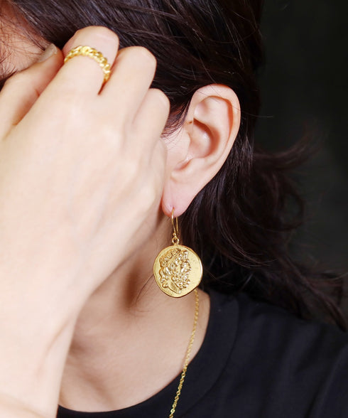 ピアス フック ロマネコイン ANTICO DER002