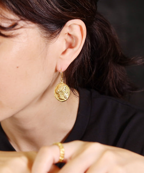 ピアス フック ロマネコイン ANTICO DER003