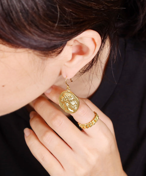 ピアス フック ロマネコイン ANTICO DER003