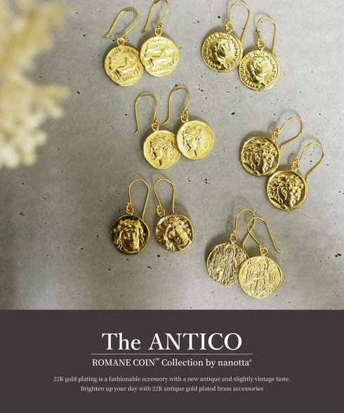 ピアス フック ロマネコイン ANTICO DER004