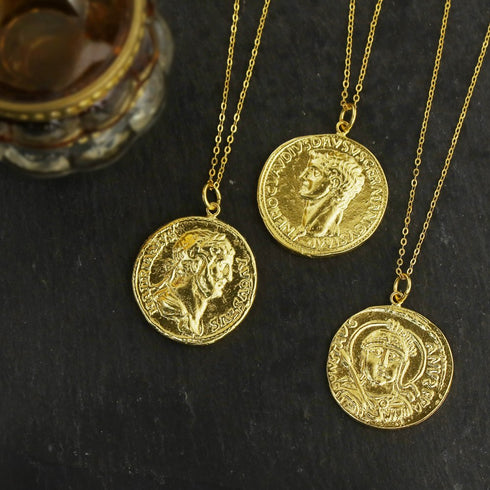 ナノッタ ネックレス コイン ローマ帝国 大ドルスス GD 60cm DNC001-CC001A