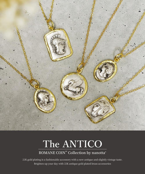 ネックレス ラウンド オーバル スクエア ロマネコイン ANTICO DNC015