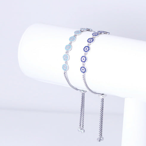 ブレスレット スターリングシルバー925 チェーン 花 ナザールボンジュウ ANTICO NBR002