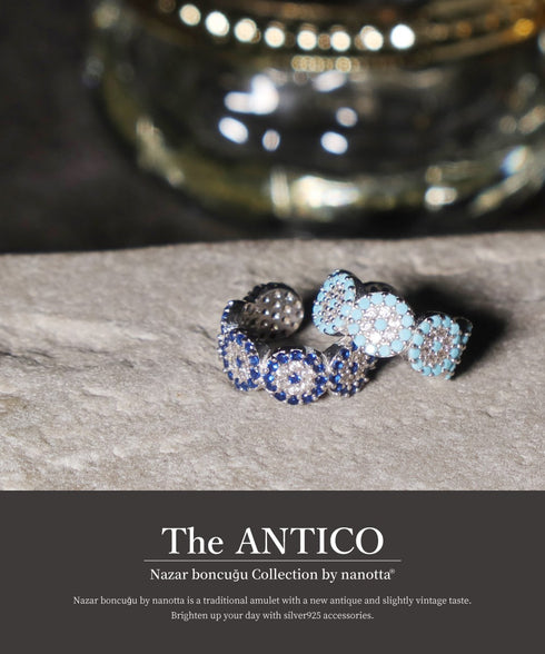 イヤーカフ スターリングシルバー925 花 ナザールボンジュウ ANTICO NEC001