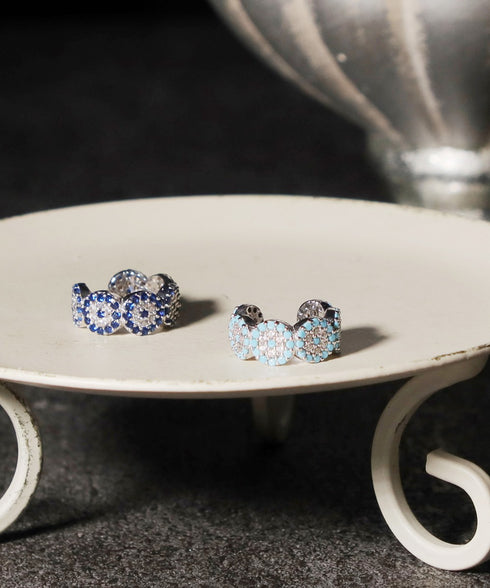 イヤーカフ スターリングシルバー925 花 ナザールボンジュウ ANTICO NEC001