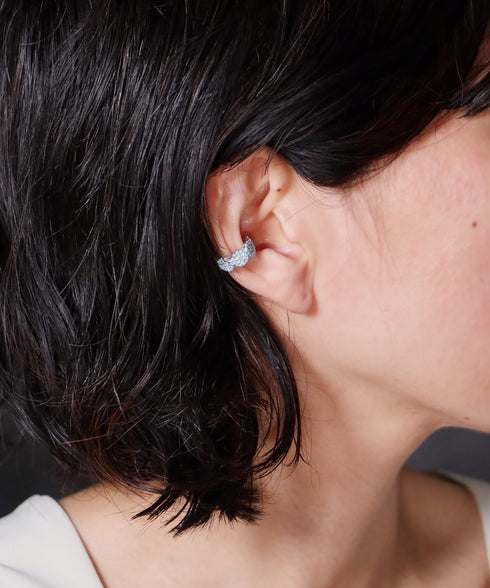 イヤーカフ スターリングシルバー925 花 ナザールボンジュウ ANTICO NEC001