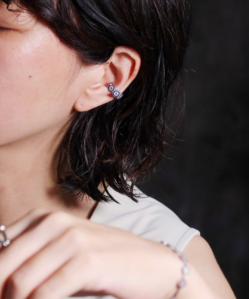 イヤーカフ スターリングシルバー925 花 ナザールボンジュウ ANTICO NEC001