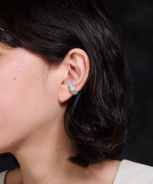 イヤーカフ スターリングシルバー925 花 ナザールボンジュウ ANTICO NEC002