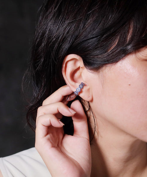 イヤーカフ スターリングシルバー925 花 ナザールボンジュウ ANTICO NEC002