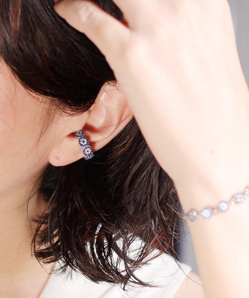 イヤーカフ スターリングシルバー925 花 ナザールボンジュウ ANTICO NEC002