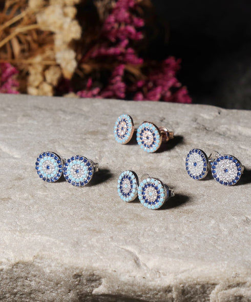 ピアス スターリングシルバー925 スタッド 花 ナザールボンジュウ ANTICO NER001