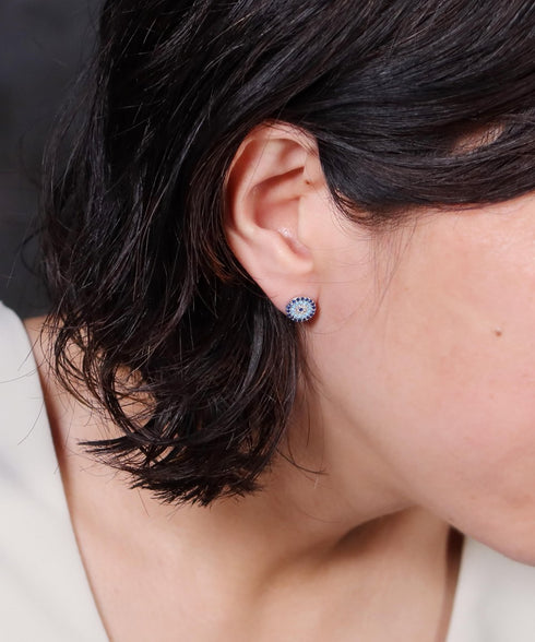 ピアス スターリングシルバー925 スタッド 花 ナザールボンジュウ ANTICO NER001