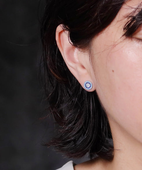 ピアス スターリングシルバー925 スタッド 花 ナザールボンジュウ ANTICO NER001