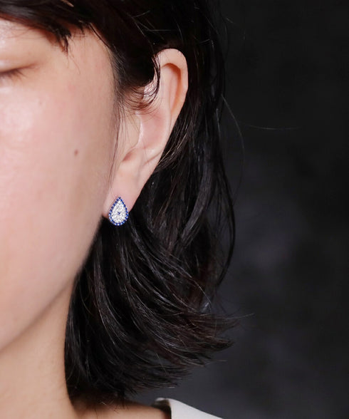 ピアス スターリングシルバー925 スタッド 花 ナザールボンジュウ ANTICO NER002