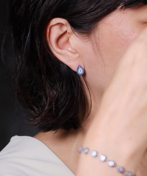 ピアス スターリングシルバー925 スタッド 花 ナザールボンジュウ ANTICO NER002