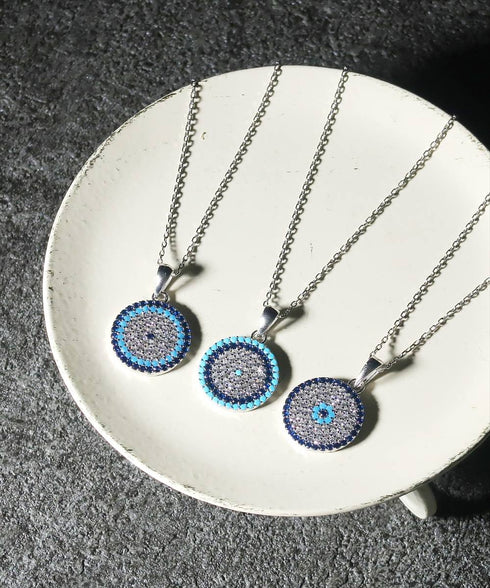 ネックレス スターリングシルバー925 チェーン 花 ナザールボンジュウ ANTICO NNC001