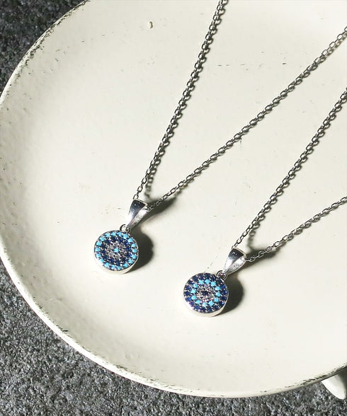 ネックレス スターリングシルバー925 チェーン 花 ナザールボンジュウ ANTICO NNC004