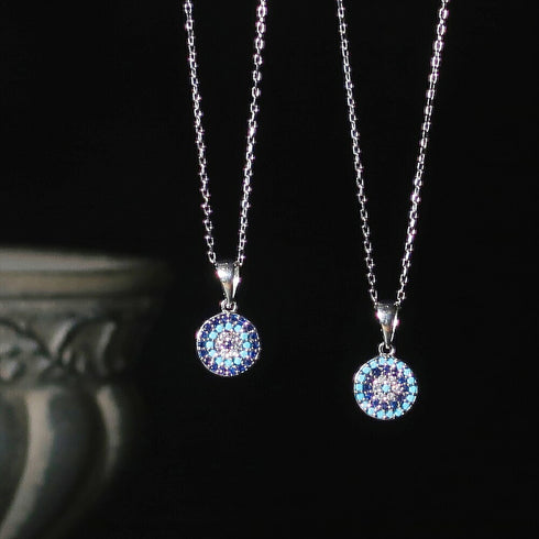 ネックレス スターリングシルバー925 チェーン 花 ナザールボンジュウ ANTICO NNC004