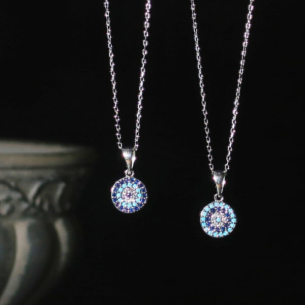 ネックレス スターリングシルバー925 チェーン 花 ナザールボンジュウ ANTICO NNC004