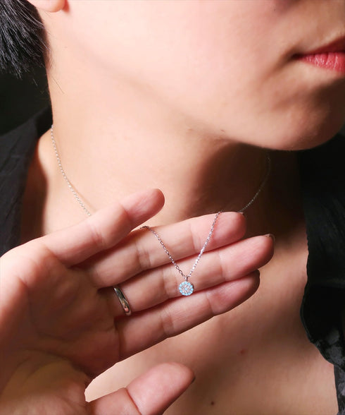 ネックレス スターリングシルバー925 チェーン 花 ナザールボンジュウ ANTICO NNC005