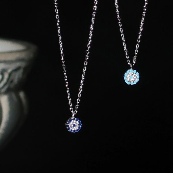 ナノッタ ネックレス SV925 CZ ナザール ラウンド ターコイズ SV NNC005-SVTURQ