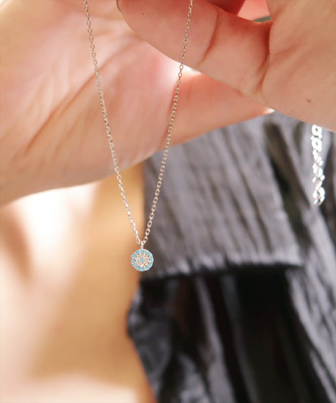 ネックレス スターリングシルバー925 チェーン 花 ナザールボンジュウ ANTICO NNC005