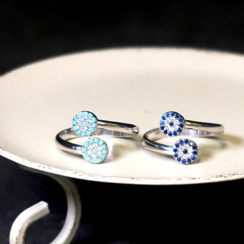 ナノッタ 指輪 SV925 CZ ネイビー ナザール SV NRN001-SVNAVY