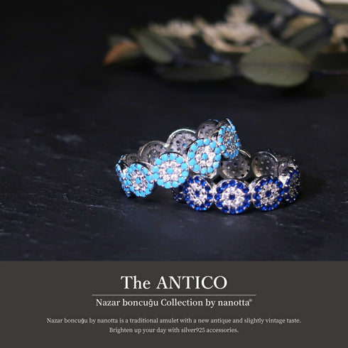 リング 指輪 スターリングシルバー925 花 ナザールボンジュウ ANTICO NRN002