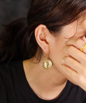 ピアス フック ロマネコイン ANTICO DER003