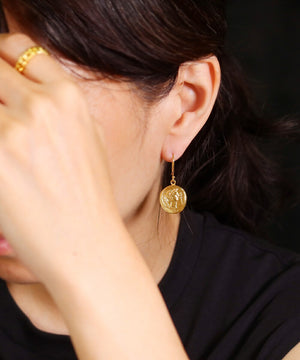 ピアス フック ロマネコイン ANTICO DER005