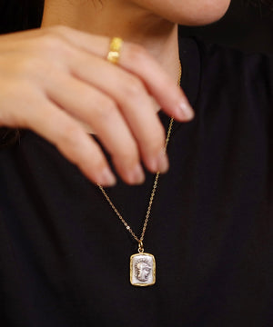 ネックレス ラウンド オーバル スクエア ロマネコイン ANTICO DNC015